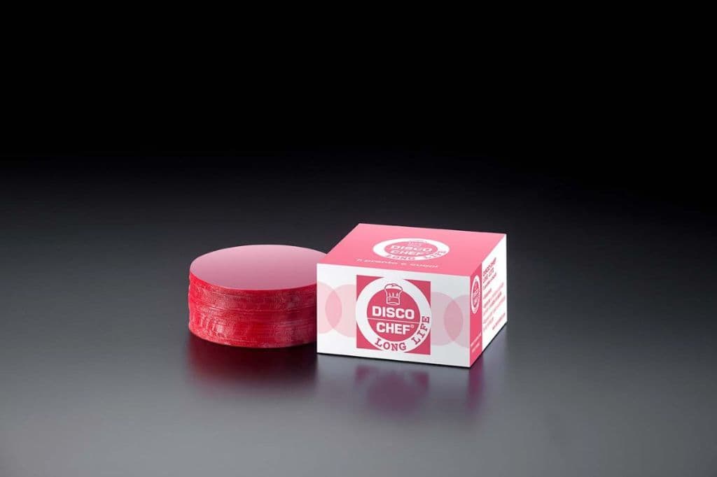 Dischetti cottura hamburger in cellulosa rosa